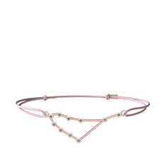 Capricorn Bileklik - Pırlanta 14 ayar rose altın bileklik (0.15 karat) #h3upc9