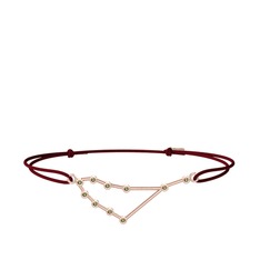 Capricorn Bileklik - Peridot 8 ayar rose altın bileklik #i18844