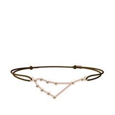 Capricorn Bileklik - Peridot 8 ayar rose altın bileklik #o98t4d