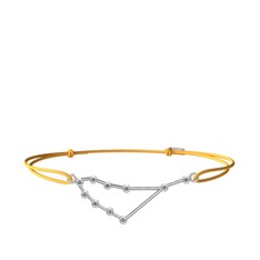 Capricorn Bileklik - Pırlanta 18 ayar beyaz altın bileklik (0.15 karat) #p2nnen