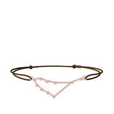Pembe kuvars 8 ayar rose altın bileklik