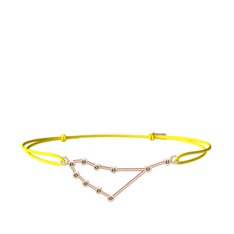Capricorn Bileklik - Peridot 18 ayar rose altın bileklik #rs0eti
