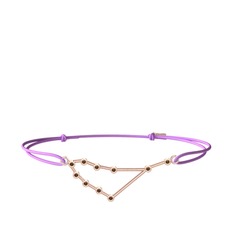 Capricorn Bileklik - Dumanlı kuvars 18 ayar rose altın bileklik #s7tylt