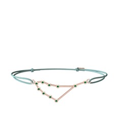 Capricorn Bileklik - Yeşil kuvars 14 ayar rose altın bileklik #viauop