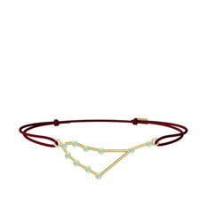 Capricorn Bileklik - Akuamarin 18 ayar altın bileklik #wsr7ev