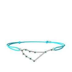 Capricorn Bileklik - Yeşil kuvars 925 ayar gümüş bileklik #znoi1g