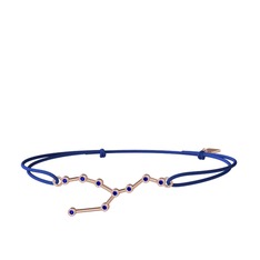 Lab safir 18 ayar rose altın bileklik