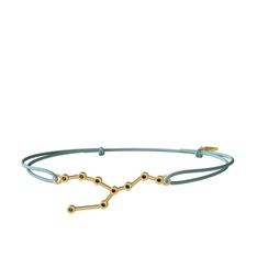 Dumanlı kuvars 18 ayar altın bileklik