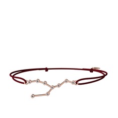 Taurus Bileklik - Pırlanta 925 ayar rose altın kaplama gümüş bileklik (0.324 karat) #12e2x3a