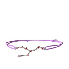 Taurus Bileklik - Garnet 925 ayar gümüş bileklik #12zc5a9