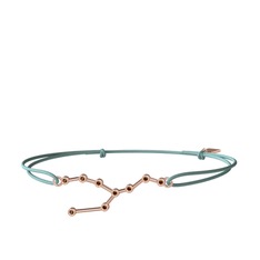 Taurus Bileklik - Dumanlı kuvars 8 ayar rose altın bileklik #13kgrnb