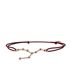 Dumanlı kuvars 18 ayar rose altın bileklik