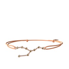 Taurus Bileklik - Peridot 925 ayar rose altın kaplama gümüş bileklik #18dbx1a