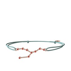 Garnet 925 ayar rose altın kaplama gümüş bileklik