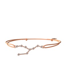 Taurus Bileklik - Pırlanta 925 ayar rose altın kaplama gümüş bileklik (0.324 karat) #1avl1