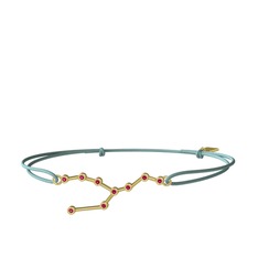 Rodolit garnet 18 ayar altın bileklik