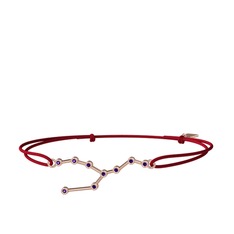 Taurus Bileklik - Ametist 14 ayar rose altın bileklik #1dawxhy