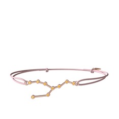 Sitrin 18 ayar rose altın bileklik