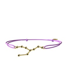 Taurus Bileklik - Siyah zirkon 18 ayar altın bileklik #1e96o22