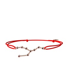 Taurus Bileklik - Kök yakut 14 ayar rose altın bileklik #1ewwa24