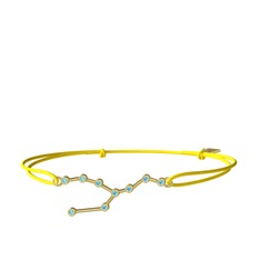 Akuamarin 8 ayar altın bileklik