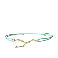 Beyaz zirkon 925 ayar altın kaplama gümüş bileklik