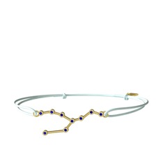 Lab safir 14 ayar altın bileklik