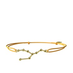 Taurus Bileklik - Peridot 925 ayar altın kaplama gümüş bileklik #1kvghp6