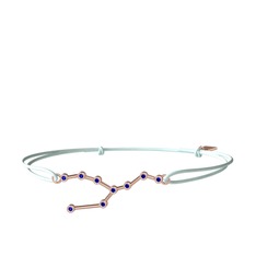 Lab safir 18 ayar rose altın bileklik