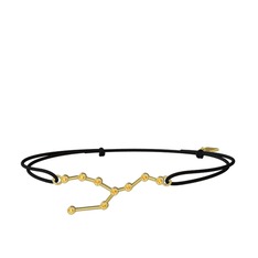 Taurus Bileklik - Sitrin 8 ayar altın bileklik #1mek69g