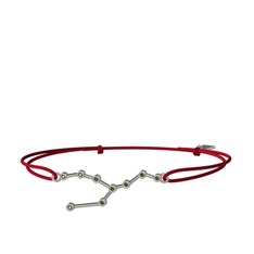 Taurus Bileklik - Peridot 14 ayar beyaz altın bileklik #1osvj8