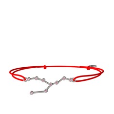 Taurus Bileklik - Pembe kuvars 925 ayar gümüş bileklik #1pa85th