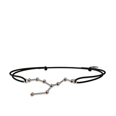 Taurus Bileklik - Dumanlı kuvars 18 ayar beyaz altın bileklik #1reonu5