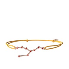 Taurus Bileklik - Garnet 14 ayar rose altın bileklik #1rew9au