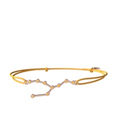 Taurus Bileklik - Sitrin 14 ayar rose altın bileklik #1tsz359