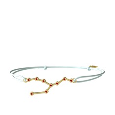 Taurus Bileklik - Garnet 14 ayar altın bileklik #1u437fo