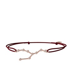 Beyaz zirkon 925 ayar rose altın kaplama gümüş bileklik