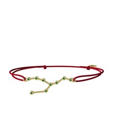 Yeşil kuvars 8 ayar altın bileklik