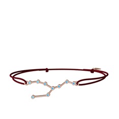 Akuamarin 18 ayar rose altın bileklik