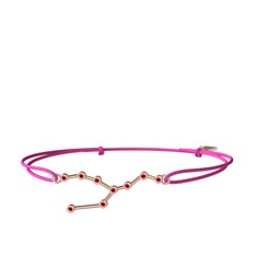 Taurus Bileklik - Garnet 8 ayar rose altın bileklik #264rld