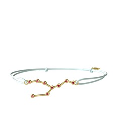 Rodolit garnet 925 ayar altın kaplama gümüş bileklik