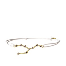 Taurus Bileklik - Ametist 14 ayar altın bileklik #5jn439