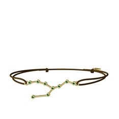 Taurus Bileklik - Yeşil kuvars 8 ayar altın bileklik #6alrdh