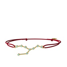 Taurus Bileklik - Akuamarin 14 ayar altın bileklik #7zwl38