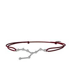 Taurus Bileklik - Beyaz zirkon 18 ayar beyaz altın bileklik #8cm37o