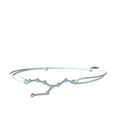 Taurus Bileklik - Akuamarin 925 ayar gümüş bileklik #cd0kxo