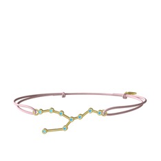 Akuamarin 8 ayar altın bileklik