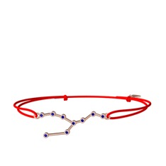 Taurus Bileklik - Lab safir 8 ayar rose altın bileklik #dsllkb