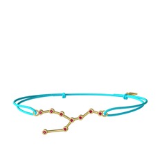 Rodolit garnet 14 ayar altın bileklik