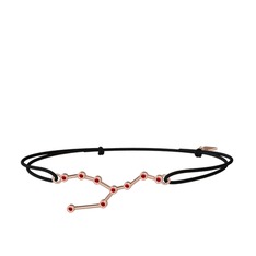 Taurus Bileklik - Garnet 14 ayar rose altın bileklik #l3jzbb